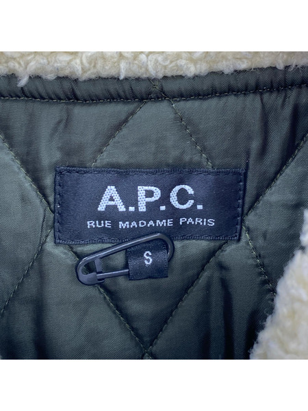 A.P.C. フライトジャケット 24191-1-36071 コットン カーキ