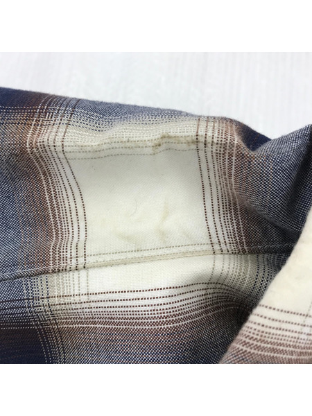 URU 長袖シャツ COTTON MODAL OPEN COLLAR L/S SHIRTS
