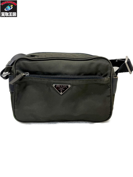 PRADA テスートナイロン ショルダーバッグ カーキ[値下]