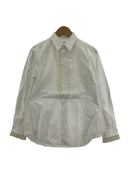 COMME des GARCONS Noir フリル ドレスシャツ SS ホワイト|商品 COMME des GARCONS Noir フリル ドレスシャツ SS ホワイト|商品