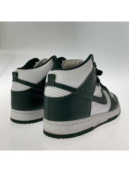 NIKE スニーカー DUNK HI SP 白緑 27.0cm