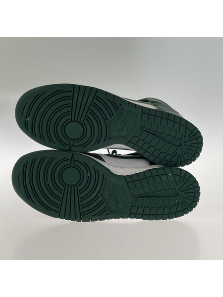 NIKE スニーカー DUNK HI SP 白緑 27.0cm