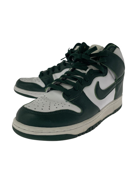 NIKE スニーカー DUNK HI SP 白緑 27.0cm