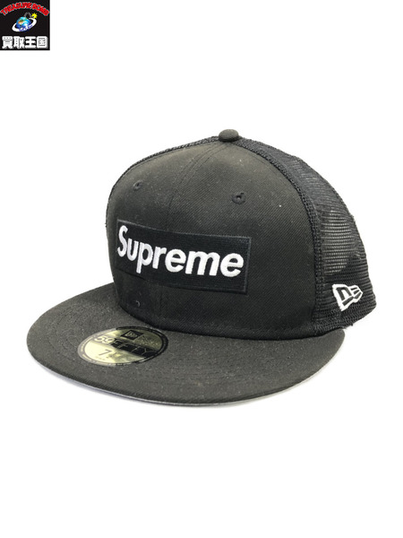 Supreme Mesh Box Logo New Era Cap Black黒