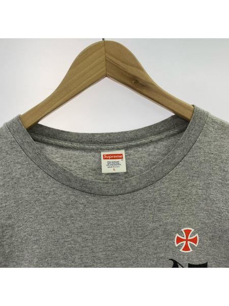 Supreme 半袖Tシャツ・カットソー INDIPENDENT S/S TEE GREY L