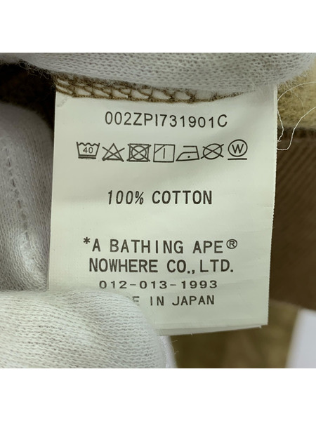A BATHING APE パーカー shark hoodie/ベージュ