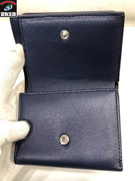 JIMMY CHOO JAYDEN コンパクトウォレット/ネイビー/ジミー チュウ/財布[値下]