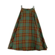 AMERI ロングスカート EVELYN CHECK FLARE SKIRT[値下]