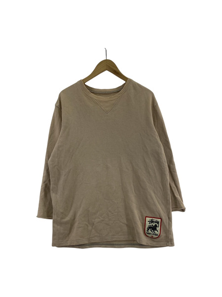 STUSSY スウェット・トレーナー カットオフスウェット L BEG
