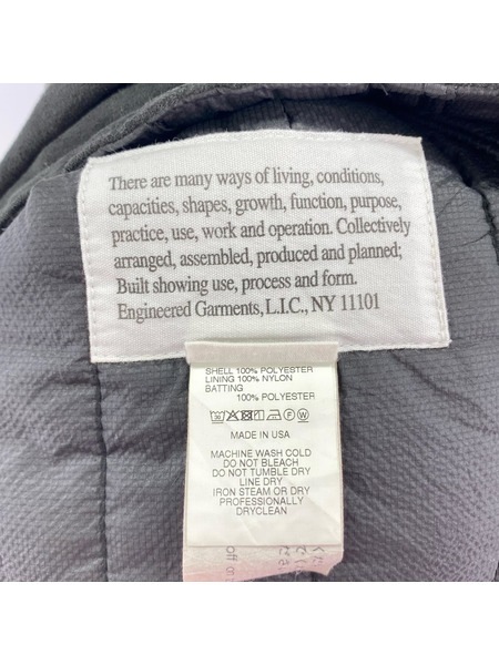 Engineered Garments ジレ・ベスト Cover Vest 中綿ベスト (S) ブラック[値下]