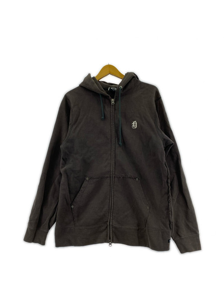 HYSTERIC GLAMOUR パーカー(ジップアップ) バックプリントダブルジップパーカー