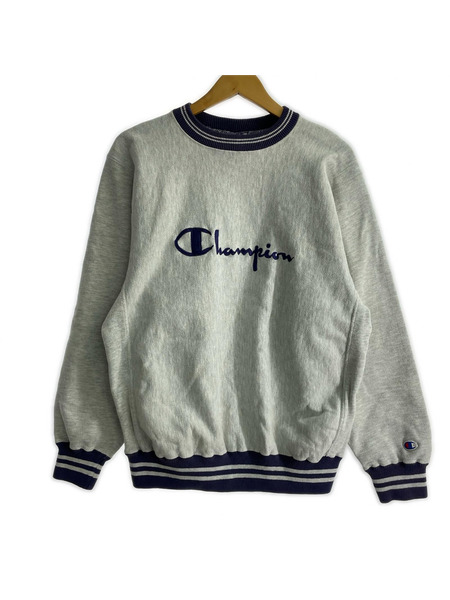 Champion スウェット・トレーナー 90s USA製 リブライン リバースウィーブスウェット(L)
