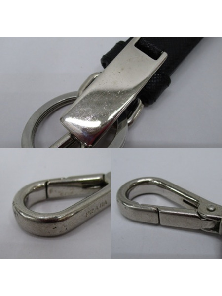 PRADA キーホルダー BLK