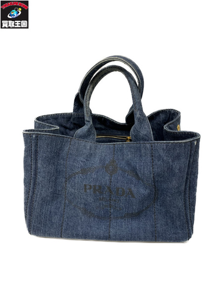 PRADA カナパ デニムトートバッグ PRADA プラダ CANAPA カナパ ブランドオフ デニム トートバッグ