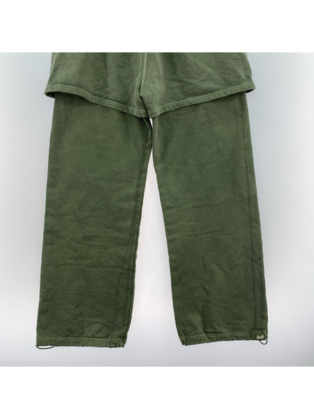 INSCRIRE パンツ 2025AW ドローストリング スウェットパンツ GRN