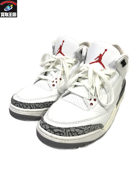 NIKE AIR JORDAN 3 RETRO White Cement DN3707-100/27.5cm/白