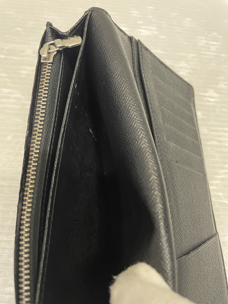LOUIS VUITTON ポルトフォイユ・ブラザ エピ ノワール M60622/CA1185/イニシャル入り
