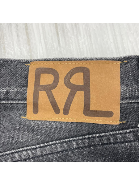 RRL ストレートフィット ブラックウォッシュ デニムパンツ 29×30