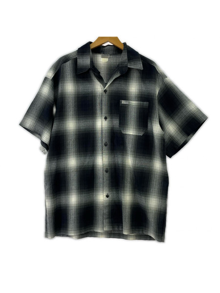 Cal Top 半袖シャツ USA製 オンブレチェックシャツ