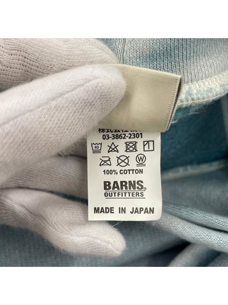 BARNS OUTFITTERS ハーフジップスウェット