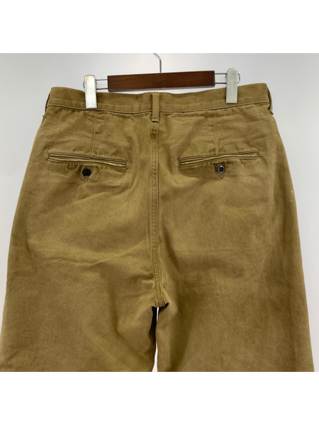 ANCELLM パンツ PAINT CHINO TROUSERS KHK (2)