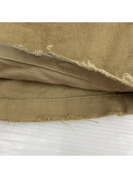 ANCELLM パンツ PAINT CHINO TROUSERS KHK (2)