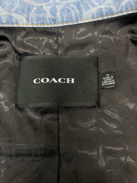 COACH 襟シグネチャー ジップデニムジャケット M CO849[値下]
