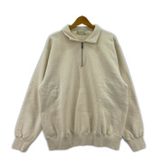スウェット・トレーナー REDWOOD CLASSICS ハーフジップ ベージュ (L)