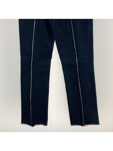 AMERI デニム・ジーンズ AMERI CENTER CUT OFF STRAIGHT DENIM/24