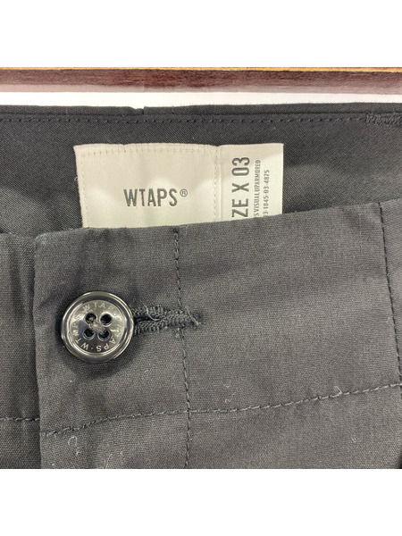 WTAPS パンツ タックパンツ 03 黒