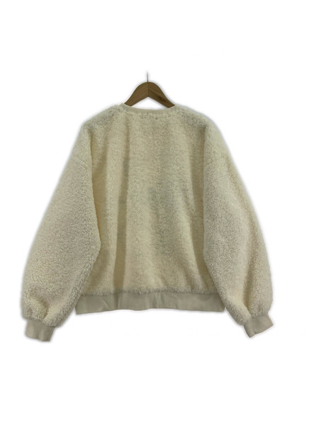 Candy Stripper スウェット・トレーナー NAUGHTY CAT BOA TOPS アイボリー 2