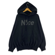 パーカー NICE 黒 パーカー ラージサイズ