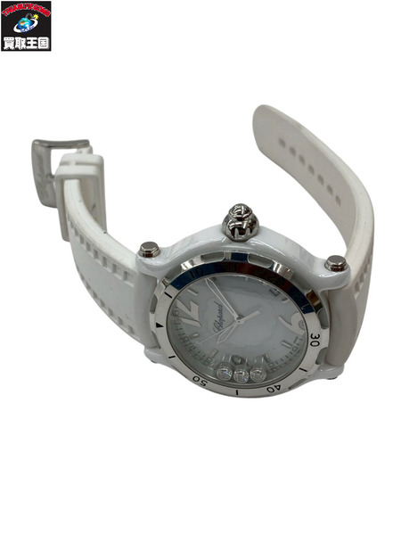 Chopard ショパール ハッピースポーツ 28/8507 クオーズ QZ 電池交換済み ムービングダイヤモンド