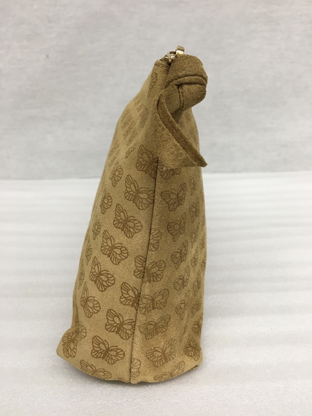 Bottega Veneta　パピヨン スエード ポーチ ベージュ