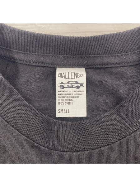CHALLENGER 長袖Tシャツ・カットソー フロントプリント sizeS ブラック