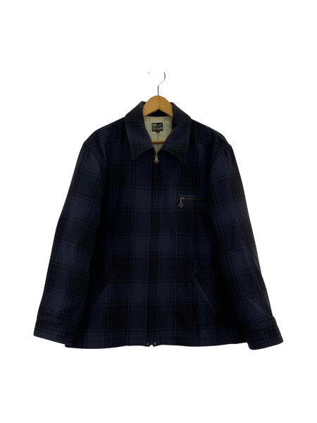 THE FLAT HEAD ウールジップブルゾン 紺 40[値下]
