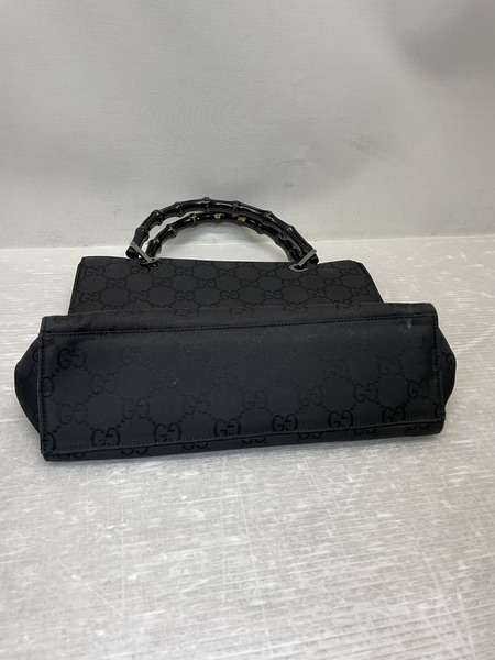 GUCCI GG柄 バンブー ナイロントートバッグ ブラック 002-1016