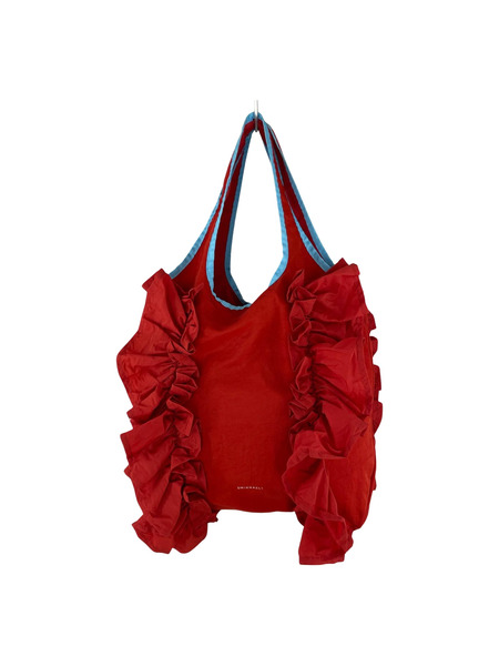 SMIRNASLI ハンドバッグ 配色フリルトートバッグ