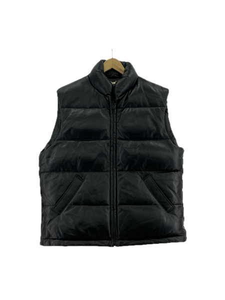 schott ダウンベスト SCHOTT ラムレザーダウンベスト 782-3251002