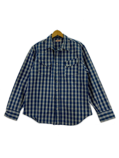 長袖シャツ UNION SUPPLY  PALAKA CHECK SHIRT BLOUSE