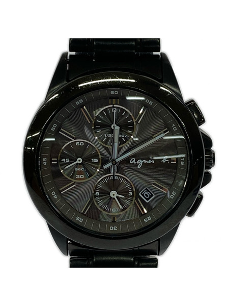 agnes b. メンズ時計 7T92-0HV0 クロノグラフ クオーツ[値下]