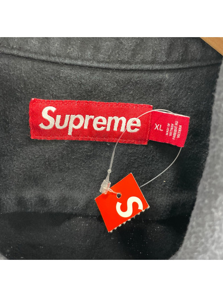 Supreme 25AW Flannel Pajama Shirt フランネルシャツ XL 黒