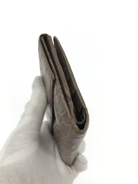 GIORGIO ARMANI 2つ折り財布 型押し ベージュ[値下]