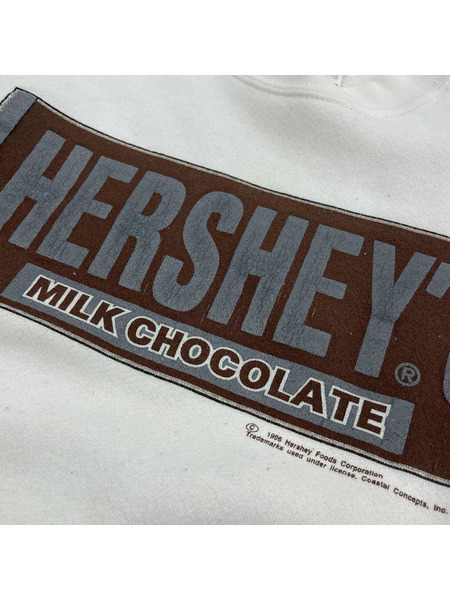 OLD・VINTAGE スウェット・トレーナー 90s HERSHEY’S 白（L）