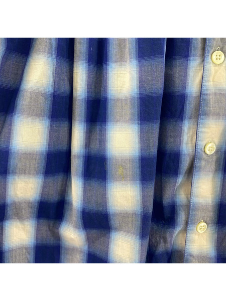 AIE 長袖シャツ PAINTER SHIRT 青 (M)[値下]