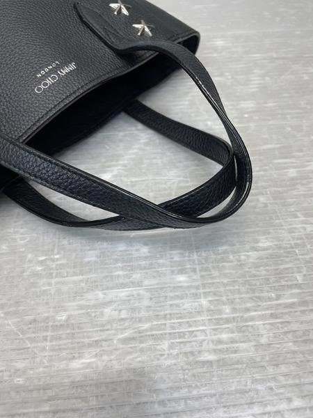 JIMMY CHOO BRIA スタースタッズ 2WAYバッグ ブラック