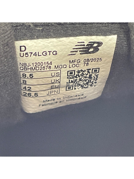 NEW BALANCE スニーカー U574LGTG/黒/26.5