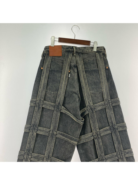 SUGARHILL Caged Denim Pants ブラックデニムパンツ 32 ブラック