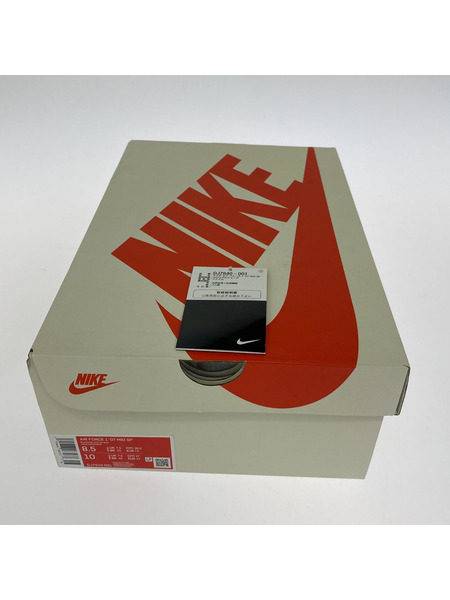 NIKE スニーカー Stussy Air Force 1 Mid Black/Black[値下]