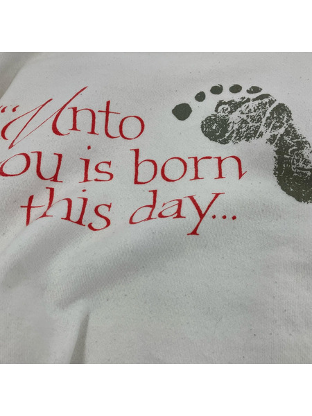 OLD・VINTAGE スウェット・トレーナー DELTA 90s~ USA製 白 (L)